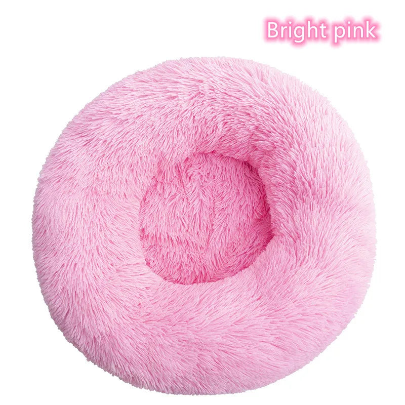 Lit Pour Chat Super Doux En Peluche, Lavable, Pleine Taille, Lit Calme, Beignet, Artefact De Couchage Confortable, Adapté À L'Hiver