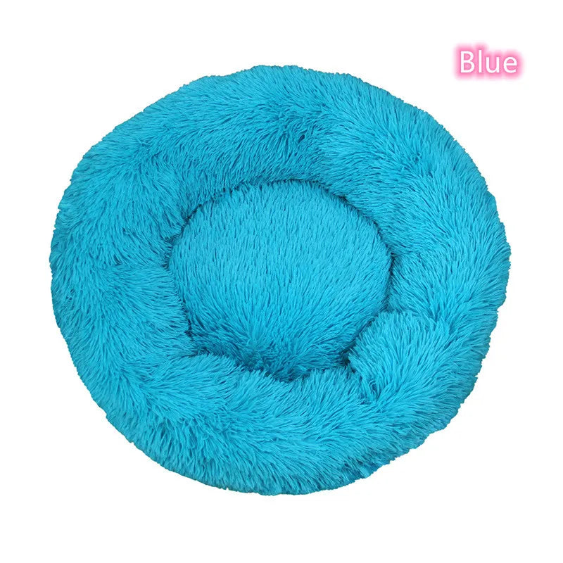 Lit Pour Chat Super Doux En Peluche, Lavable, Pleine Taille, Lit Calme, Beignet, Artefact De Couchage Confortable, Adapté À L'Hiver