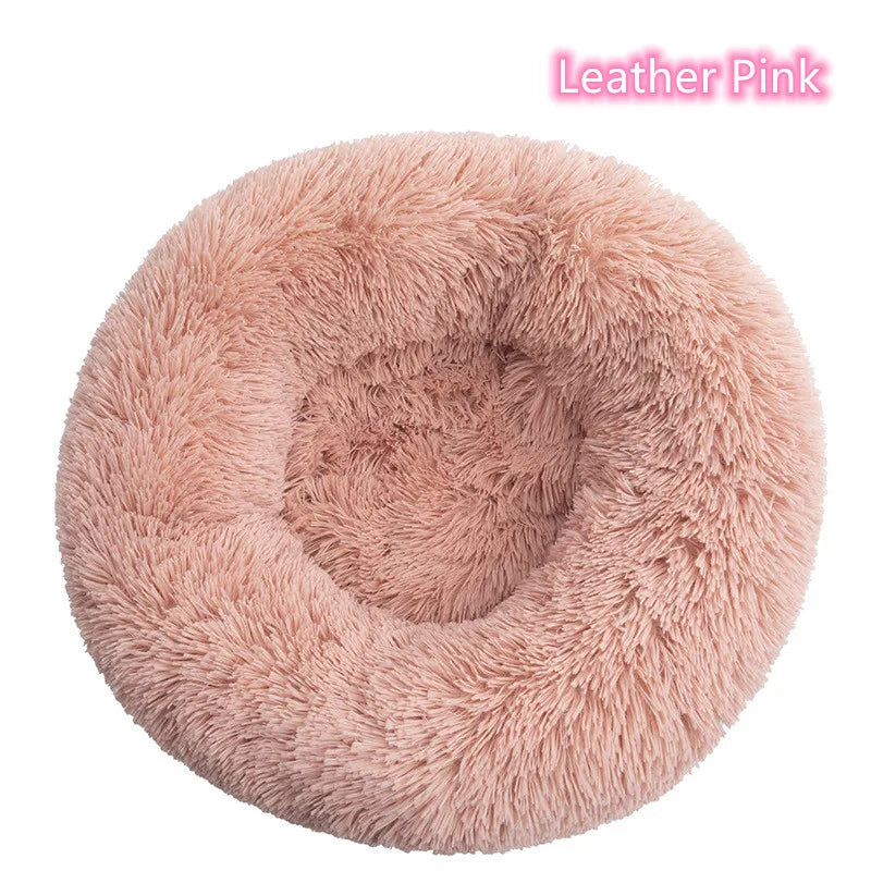 Lit Pour Chat Super Doux En Peluche, Lavable, Pleine Taille, Lit Calme, Beignet, Artefact De Couchage Confortable, Adapté À L'Hiver