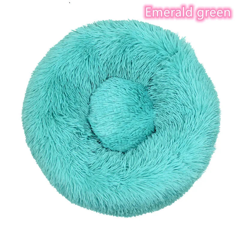 Lit Pour Chat Super Doux En Peluche, Lavable, Pleine Taille, Lit Calme, Beignet, Artefact De Couchage Confortable, Adapté À L'Hiver