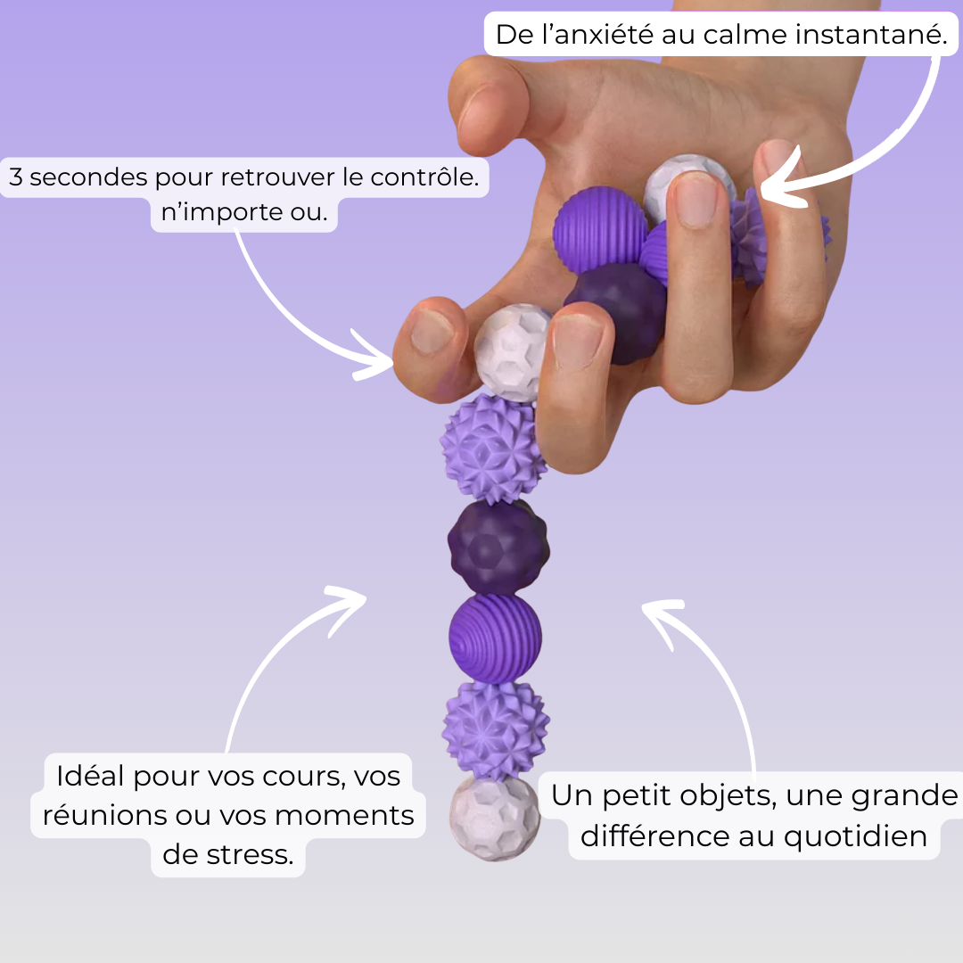Votre secret anti-stress discret : les balles silencieuses pour un calme instantané.