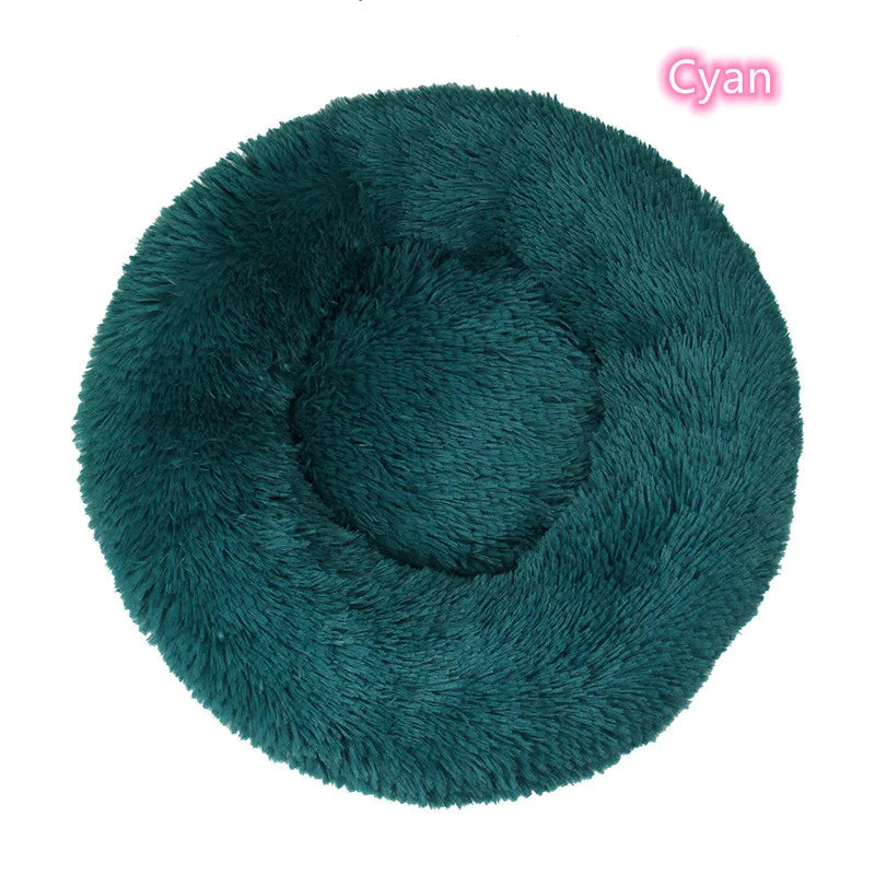 Lit Pour Chat Super Doux En Peluche, Lavable, Pleine Taille, Lit Calme, Beignet, Artefact De Couchage Confortable, Adapté À L'Hiver