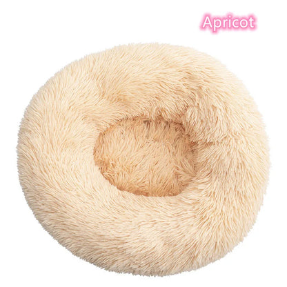 Lit Pour Chat Super Doux En Peluche, Lavable, Pleine Taille, Lit Calme, Beignet, Artefact De Couchage Confortable, Adapté À L'Hiver