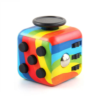 Jouet Anti-Stress Fidget Cube 6 En 1, 3.4Cm 40G, Outil De Décompression Spinner À Main Pour Tdah, Autisme, Anxiété, Soulagement Du Stress, Enfants Et Adultes