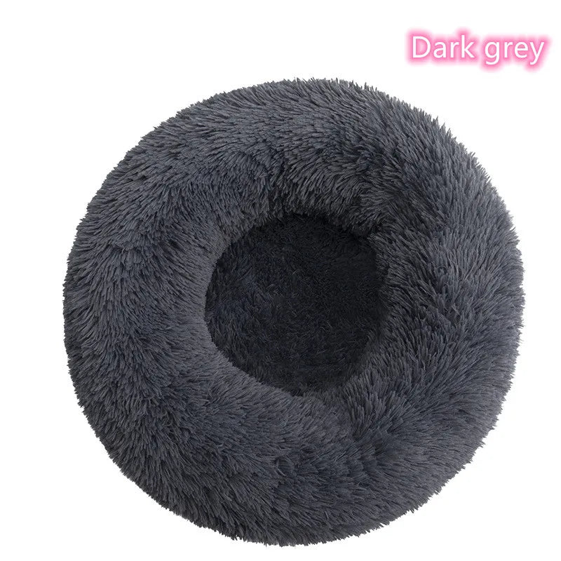 Lit Pour Chat Super Doux En Peluche, Lavable, Pleine Taille, Lit Calme, Beignet, Artefact De Couchage Confortable, Adapté À L'Hiver