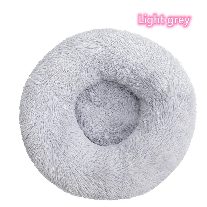 Lit Pour Chat Super Doux En Peluche, Lavable, Pleine Taille, Lit Calme, Beignet, Artefact De Couchage Confortable, Adapté À L'Hiver