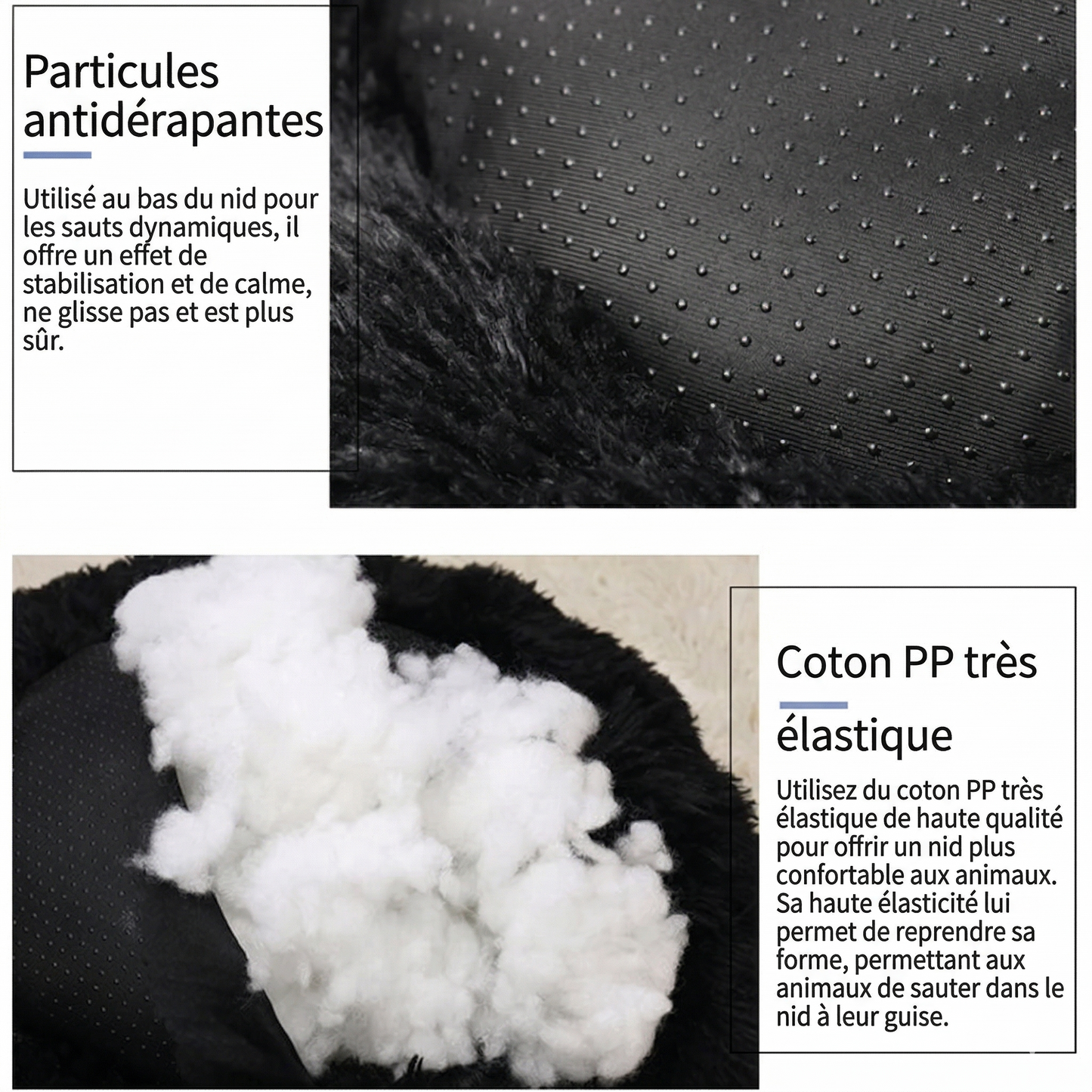 Lit Rond Ultra Douillet pour Animaux – Antistress, Lavable, Plusieurs Tailles (S à XXL)