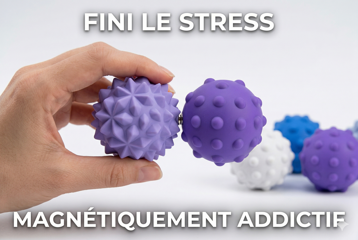 Les balles anti-stress silencieuses — calme instantané, partout.