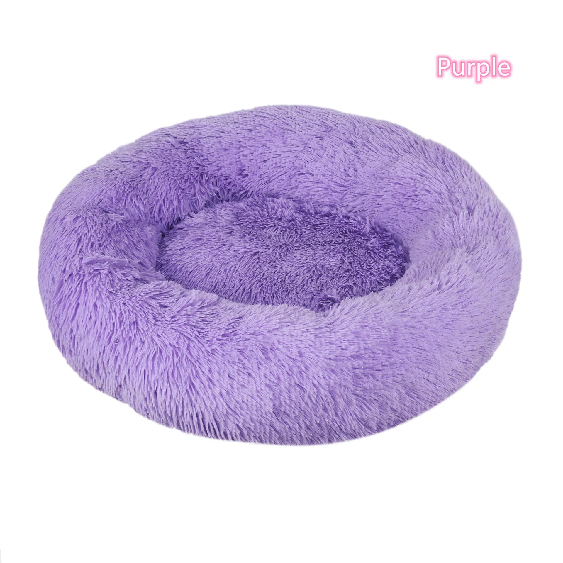 Lit Pour Chat Super Doux En Peluche, Lavable, Pleine Taille, Lit Calme, Beignet, Artefact De Couchage Confortable, Adapté À L'Hiver