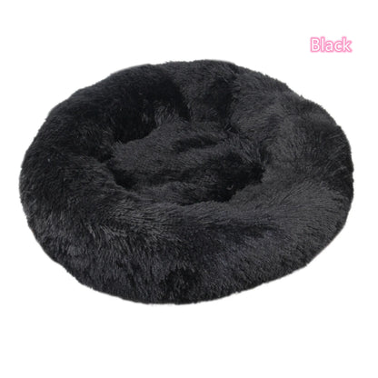 Lit Pour Chat Super Doux En Peluche, Lavable, Pleine Taille, Lit Calme, Beignet, Artefact De Couchage Confortable, Adapté À L'Hiver
